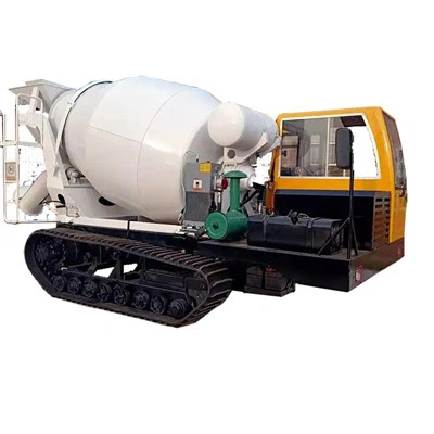 Spor betongblanding Truck Crawler Cement Mixer Cartrak Concrete Mixing Truck Crawler Cement Mixer Car